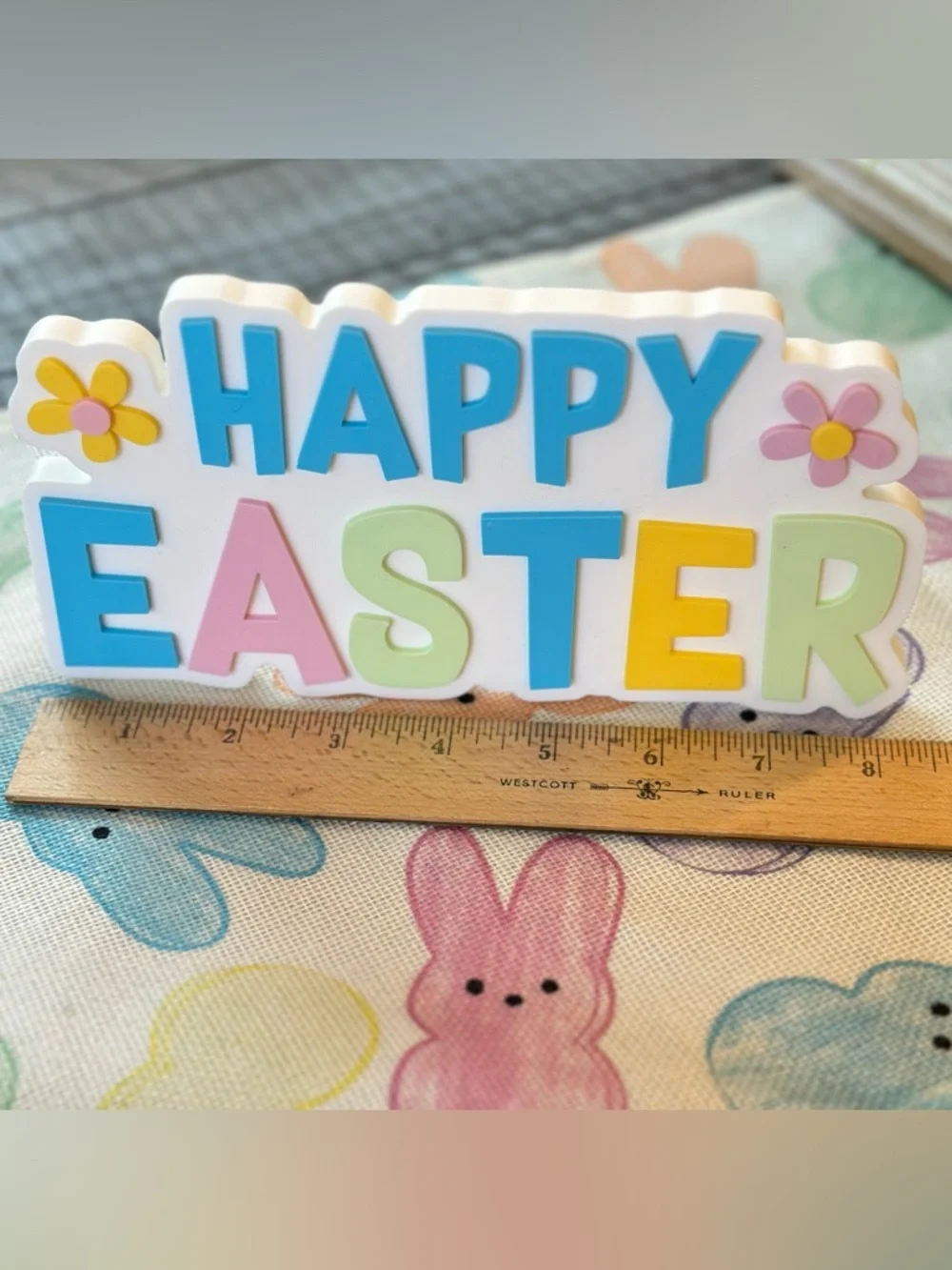 Happy Easter Pastel Holiday Sign